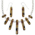 Multicolor Southwest Genuine Sterling Silver Necklace And Earrings Set CX52697